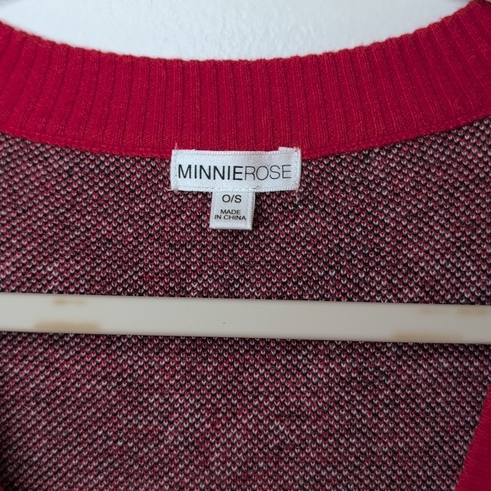 Minnie Rose Cashmere Blend Oversized Button Down V-neck Cardigan One Size - Picture 4 of 8